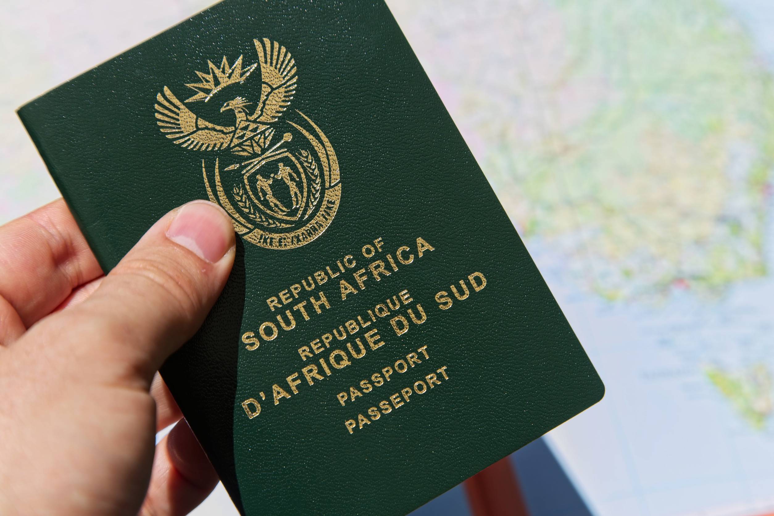 Handholding a South African Passport