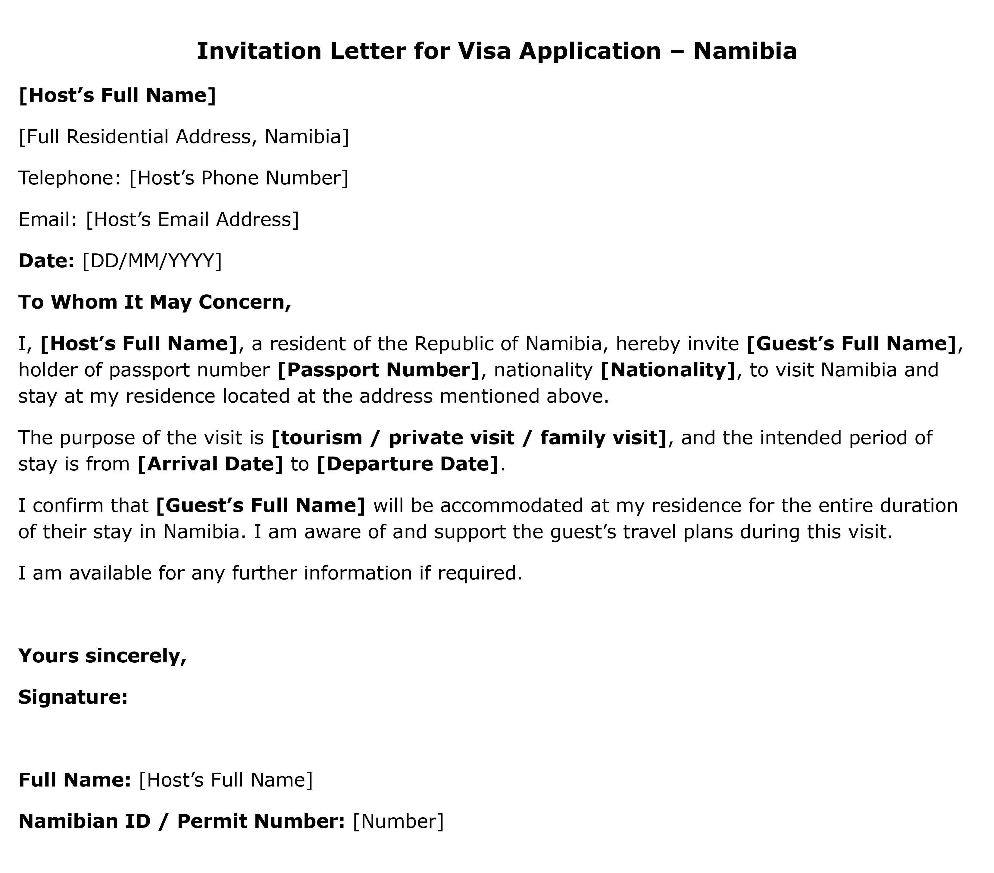 Invitation Letter