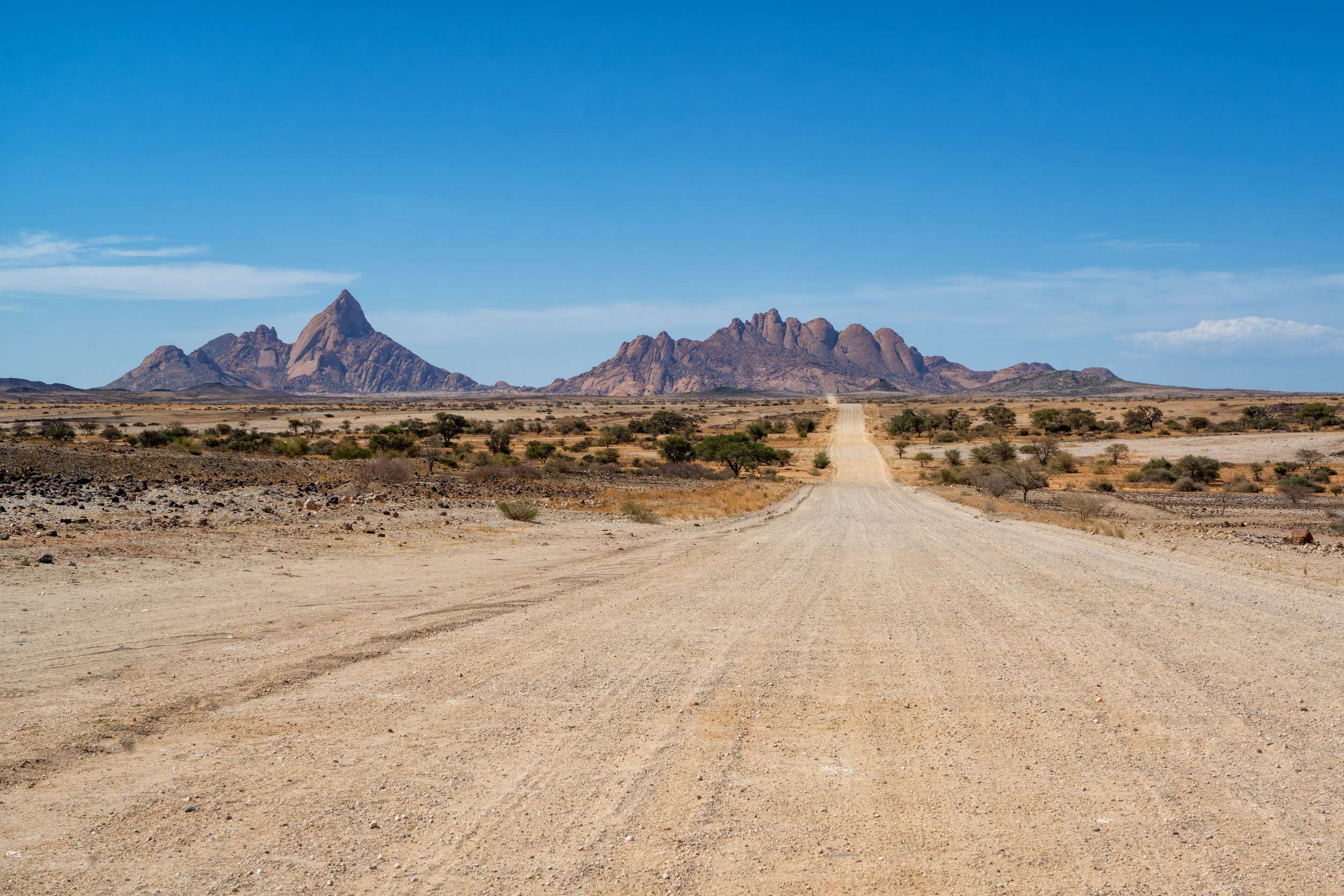 Pathway Leading To Some Rocky Hills In Spitzkoppe