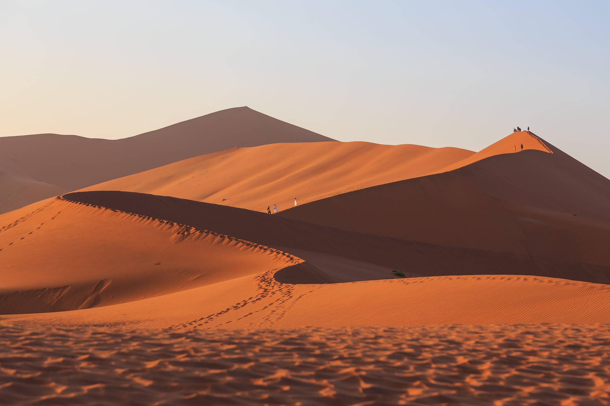 Sand Dunes Found In Sossusvlei In Namibia