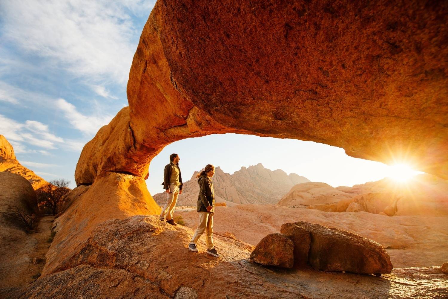 Sunrise view of Spitzkoppe