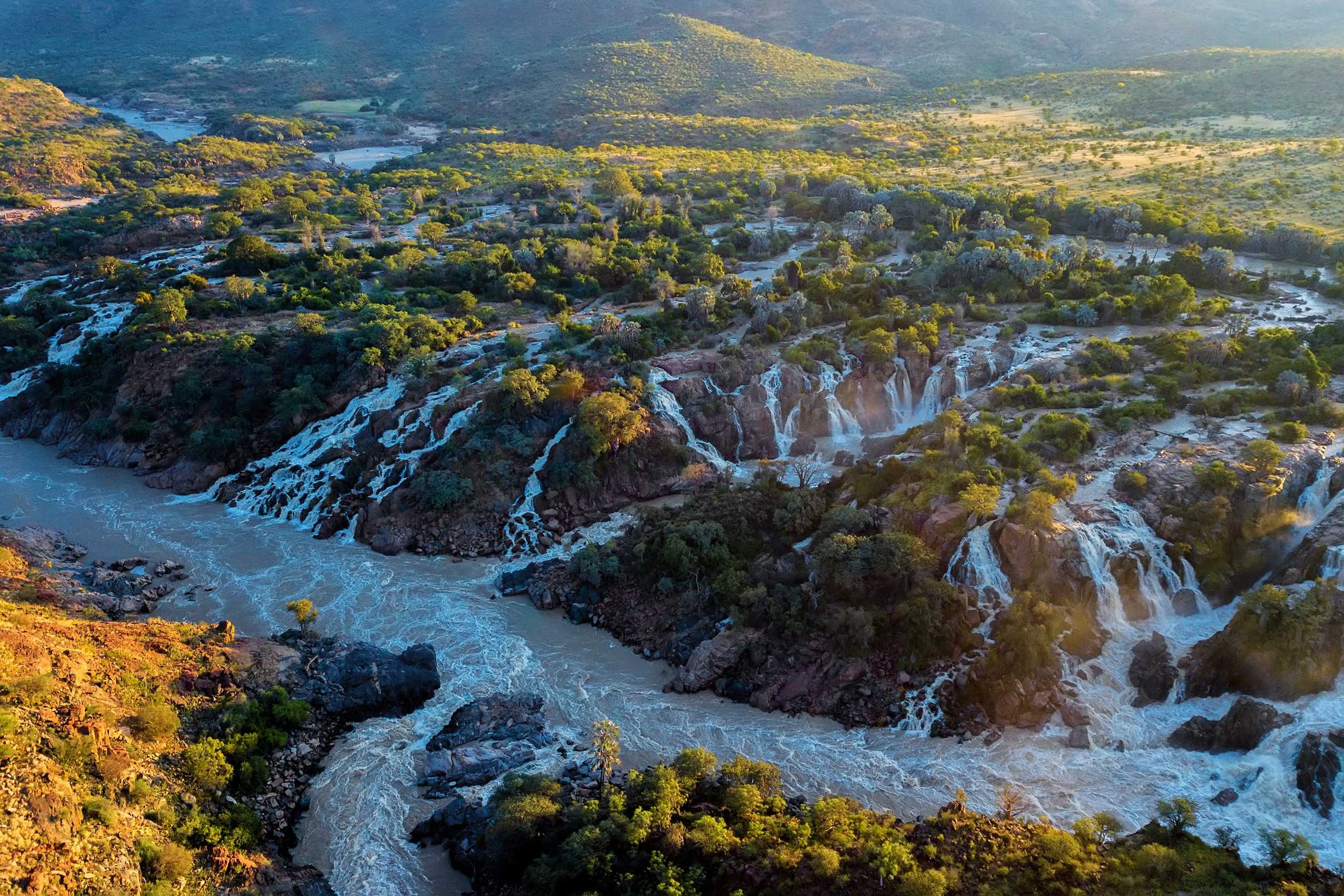 View Of Epupa Falls In Namibia