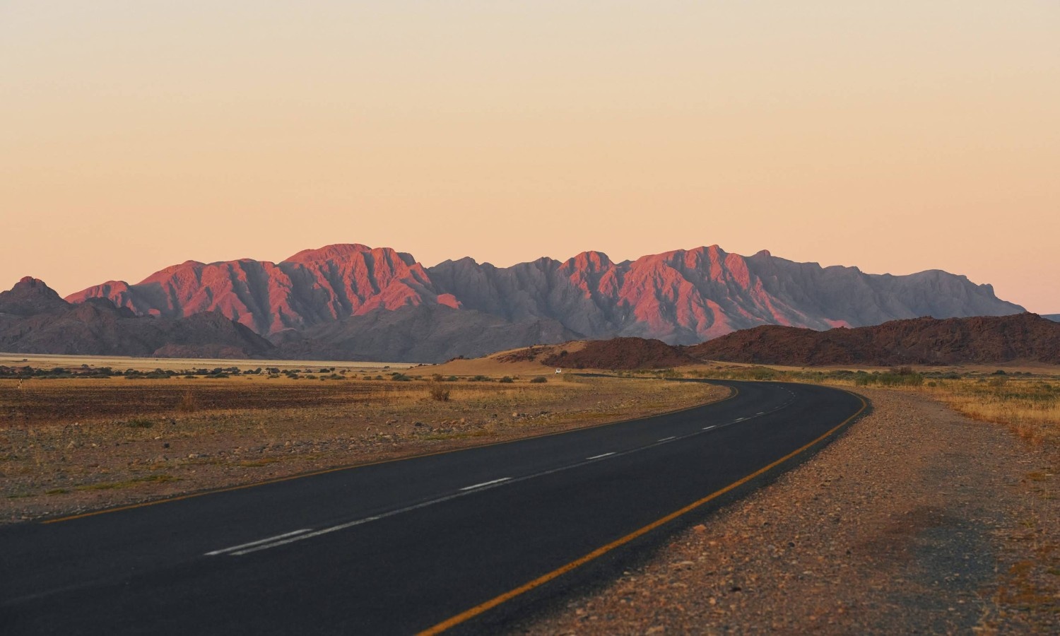 View Of Mountains In Namibia